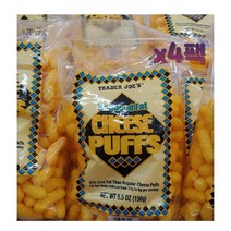Trader Joes 트레이더조 저지방 치즈 퍼프 (156g) x4팩 Reduced Fat Cheese Puffs