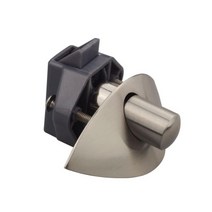 Encell RV 캐러밴 찬장 모터홈 보트 4개 푸시 래치 캐치 세트 [미국 직배송], Satin Nickel