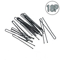 U자형 머리실핀 헤어핀 고정 6cm 18개입