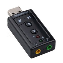 1pc 외부 미니 usb 2.0 3d 가상 480mbps pc 데스크탑 노트북 용 7.1 채널 오디오 사운드 카드 어댑터