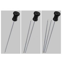 청음봉 2m 접이식 누수탐지봉 수도 누출방지 검출, 블랙 - 1단 2미터