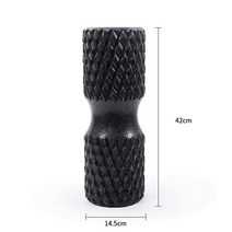 롤아웃 뱃살 빼는 코어 운동 기구 42cm epp 다이아몬드 피트니스 요가 칼럼 폼 롤러 필라테스 체육관 뒷다리 팔 근육 이완제 마사지 요가 블록 액세서리, 검은색