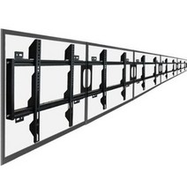 LED 벽걸이 브라켓 멀티비젼((블랙)40-55형5대), 블랙