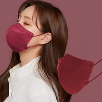 에어에이드 새부리형 퍼스널 컬러마스크 중형, 1개입, 100개, 와인