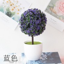 뉴버몬트트리 자작 나무 가지 전 소원 체리 스노우볼 시뮬레이션 식물 화분 잔디 공 분재 작은 나무 홈 인테리어 꽃 장 크리에이티브 미니 볼, 02 snowball purple