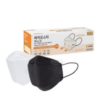 바이오스타 KF94마스크 100매(20매입x5박스) - 피부트러블 안심 편안한 호흡, 흑색, 5개, 20개입