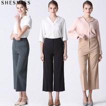 쉬즈미스 [쉬즈미스] 내추럴 린넨 스트레이트 슬랙스