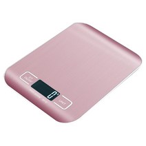 전자저울 충전식 스테인레스 스틸 전자 저울 주방 가정용 식품 작은 그램 베이킹, [03] 5kg rose gold
