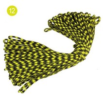 5mm 7 7 코어 우산 로프 5mm 야외 로프 생명을 구하는 로프 캠핑 텐트 꼰 우산 로프, 12