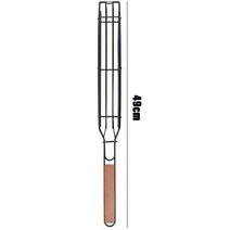 생선구이그릴 기름안튀는불판 연기먹는전기그릴휴대용 바베큐 그릴 바구니 스테인레스 스틸 생선 구이 야, 01 Silver
