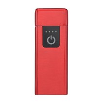 GALINER 합금 전기 라이터 아크 휴대용 지문 센서 USB 충전 흡연 액세서리, [03] 빨간