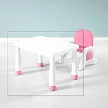 사사가구 뉴브로디 높이조절 유아책상, 화이트블루