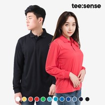 기능성 코트카라 티셔츠 긴팔 남녀공용 S~3XL 커플 단체티셔츠 작업복 식당 유니폼
