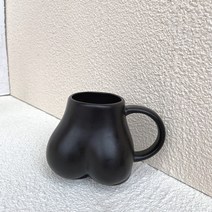 변색 마술 머그컵 온도 색이 변하는 세라믹 카페라떼 카페 머그잔 쓸데없는 선물, 검은색
