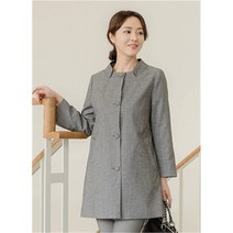 J2557 진주지퍼 잔체크 코트 엄마옷 중년여성옷