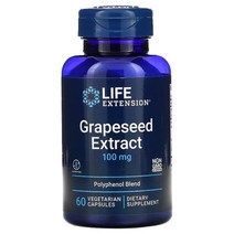Life Extension 포도씨 추출물 100mg 식물성 캡슐 60정