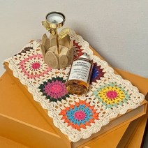 컬러 울 뜨개 받침 (2 size) 소품받침, 대