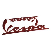 베스파 프론트 엠블럼 로고 마크 이니셜 스티커 파츠 베스파로고 베스파튜닝용품 스쿠터 메탈엠블럼, (04)WINE RED 15cm