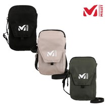 밀레 MILLET 남여공용 등산 및 아웃도어 핸드폰까지 넣을수있는 크로스백 까지 착용 가능한 포켓 파우치, KHAKI(40)