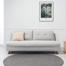 모카 구스다운 3인용쇼파 에어레더/아쿠아스웨이드, 아쿠아스웨이드 다크그레이