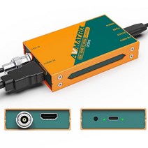 Avmatrix UC2018 SDI HDMI to USB3.0 비디오 외부 캡처 카드 비압축 스트리밍용 (YUY2) 1080P60 OBS Twitch YouTube에서 재생 및