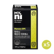 일동제약 뇌영양제 포스파티딜세린 PS 은행잎추출물 징코빌로바 기억력 두뇌 영양제 집중력 인지력 고3 수험생 70대 80대 할머니 할아버지 선물 효능 추천 Phosphatydilserine 메모리 지피에스, 5개, 50캡슐