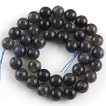 천연 흑연 Shungite 크리스탈 비즈 라운드 스페이서 스톤 보석 만들기 Diy 에너지, 10mm 36pcs beads