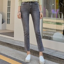 유행의미아 이너 밴드 그레이 부츠컷 청바지(o76170)