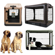 대형견켄넬 케이지 강아지기내용캐리어 고양이 비행기 이동가방 스틸 크레이트, 세이지-플러스 트래블러 롤러백