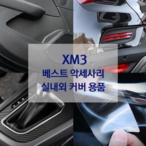 XM3 도어가드 핸들커버 방향제 키케이스 내외장재 튜닝 용품, 유광블루카본