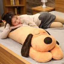 KALAVIKA 강아지 보들보들 말랑 바디필로우, 130cm, 갈색
