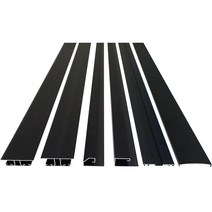 PC판 블랙 부자재 마감바 덮개바 H바(연결바) 2M / 2.4M, 8. 블랙마감바(40mmx2.4M**) 10T용