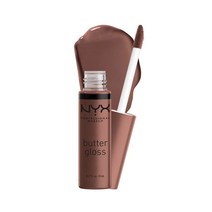 NYX PROFESSIONAL MAKEUP Butter Gloss Non-Sticky Lip Gloss - Ginger Snap (Chocolate Brown), 1