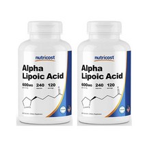 뉴트리코스트 알파리포산, 600mg, 2개