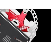 배민 전기 자전거 자토바이 자전거 디스크 브레이크 로터 플로팅 농축 알루마이트 빠른 냉각 초경량 디스크, 레드 140mm