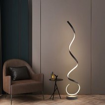 B.B.D LED 거실 침실 인테리어 플로어 장스탠드 조명 블랙 화이트, 삼색 조명+리모컨