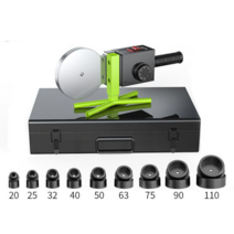 PE융착기 웰딩기 4링 배관 도킹기 맞대기 융착기계, 용접기+온도조절+3m열탕방지라인+금페인트9세트