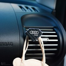 [JS AUTOMOTIVE] 아우디 전차종 A3 A4 A5 A6 A7 A8 에어컨 통풍구 마스크 걸이 고리 엠블럼 튜닝 몰딩 인테리어 용품, 아우디 B_다이아-블랙