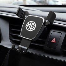 자동차 휴대폰 거치대 핸드폰 홀더 에어 벤트 클립 마운트 스탠드 MG ZS GS HS GT Morris 3 TF ZR 액세서, 02 Black