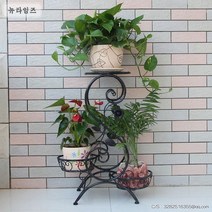 뉴타임즈 모덴 화분정리대 화분진열대 인테리어 화분 받침대 이동식 선반 다육이 A4 106
