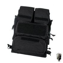 [jpc2.0] TMC 전술 파우치 백 지퍼 패널 AVS JPC2.0 CPC Vest MOLLE Bags 3107 용 맥 파우치 NG, [02] Black