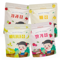 올바름 국산 과일칩 4종 세트 동결건조 과일15g 생후 6개월 12개월 돌아기 2세 3세 유아동 아기 간식