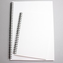 A4 A5 드로잉북 중학생 고등학생 대학생 필기노트 캘리그라피 수제노트 스프링 무선 무지 미니 노트 공책 연습장 메모장, 80g 미색 모조지 120매