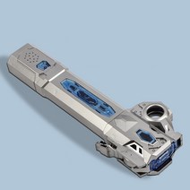 gelblaster 광선검 스펙트럼 칼 웨이브 검 삼단봉 틱톡, 실버 1자루