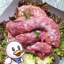 한결컴퍼니 생 오리목뼈 1kg 냉동 무항생제 손질 생오리목뼈 오리고기 수제간식재료
