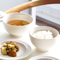 [정품] 시라쿠스 밥공기+국그릇 1인 세트 선물용 신혼선물 집들이선물 세트 홈카페, 밥공기+국그릇(라인블루)