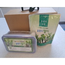 (선물세트) 후계자농원 울릉도 자연산 산마늘 명이나물 장아찌 선물용 1.5kg, 1kg(케이스)1개+500g(진공팩)1개