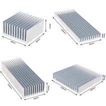 전기라디에이터 방열기 캠핑용라디에이터 고전력 led ic 칩 쿨러 라디에이터 방열판 4 크기 용 뜨거운 알루미늄 합금 방열판 냉각 패드, f1