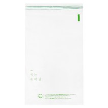 친환경 포장재 생분해 접착 속비닐 25x35+4 (100장)