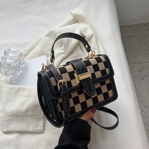 프랑스 스타일 틈새 체스 판 격자 무늬 가방 새로운 여성 있는 올 매치 메신저 과 레트로 휴대용 사각형 슬링 백 2023